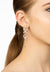 Valencia Statement Drop Earring White CZ Rose Gold