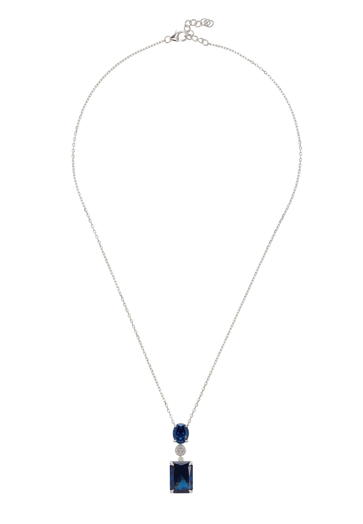 Constance Pendant Necklace Silver Tanzanite