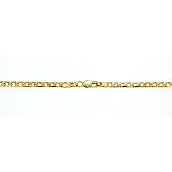 9CT CURB BRACELET 21CM