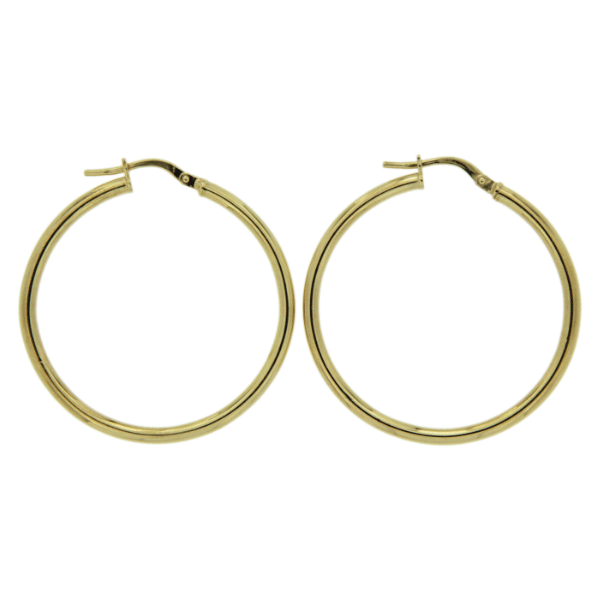 9CT Gold Hoops 30mm CH13970