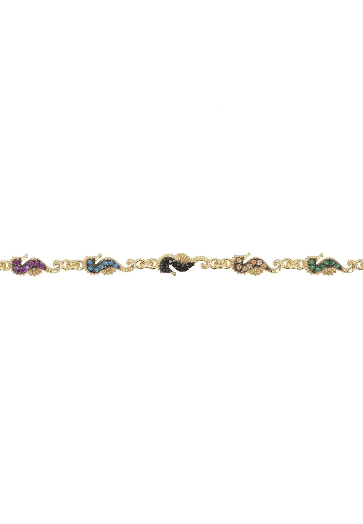 Seahorses Bracelet Gold