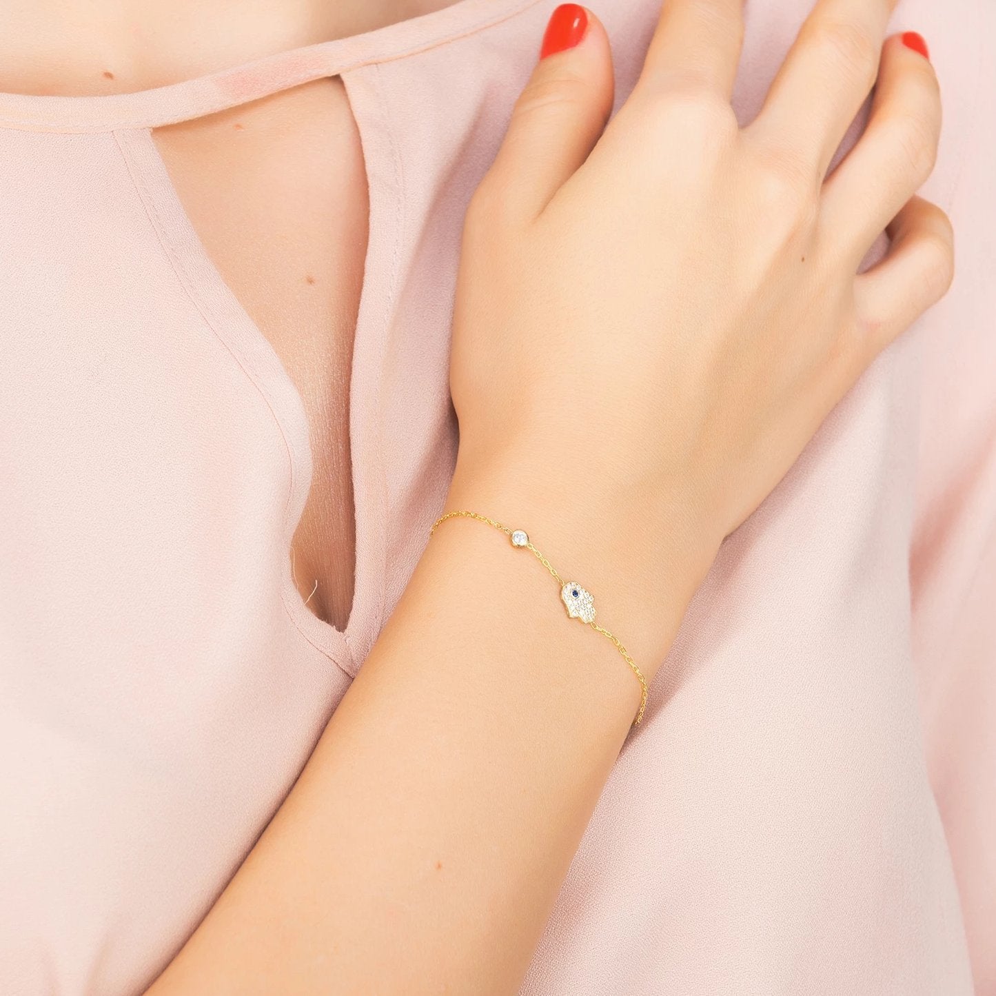 Hamsa Hand Bracelet