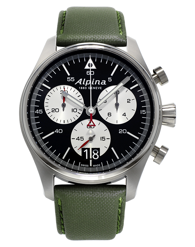 Alpina Startimer Pilot AL-372BS4S6 Qtz Chronograph Date