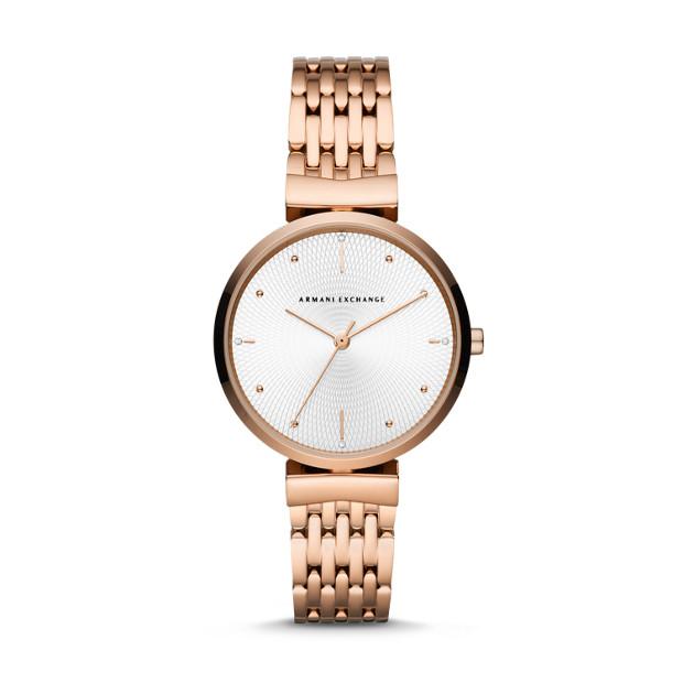 Armani Exchange Zoe Rose-Gold Tone Ladies Watch AX5901