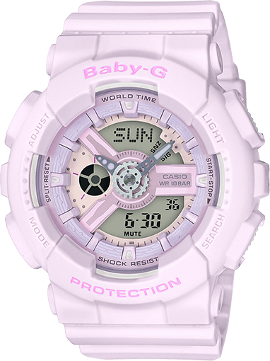 Baby g best sale ba 110 pink