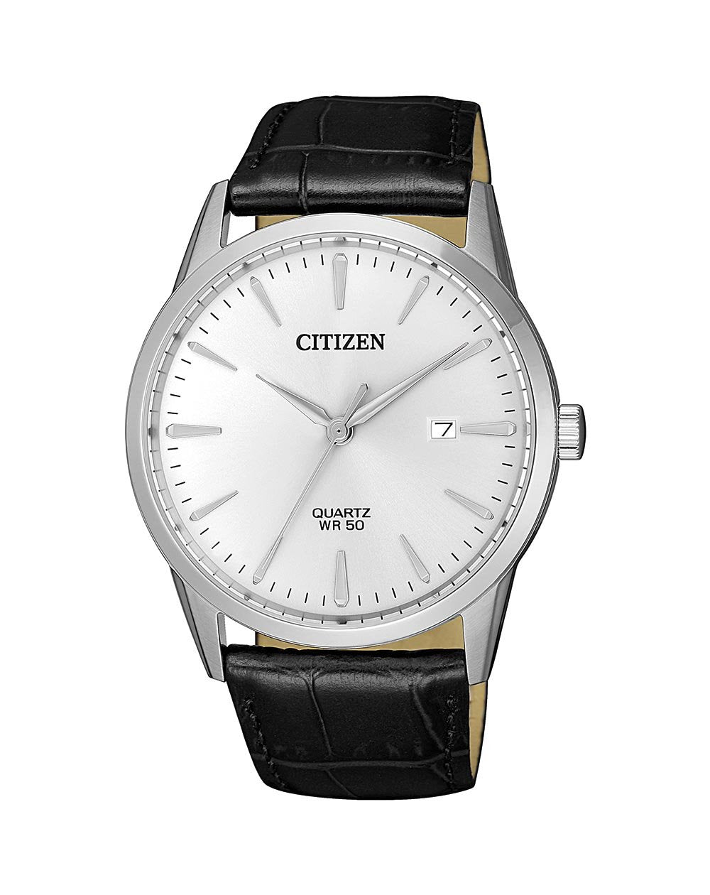 CITIZEN Men&#39;s BI5000-10A Quartz Dress Leather Watch