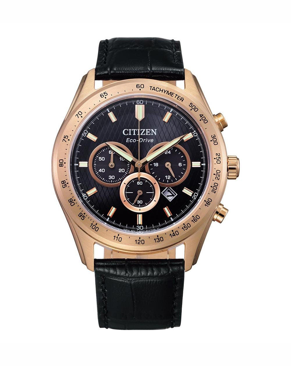 CITIZEN EcoDrive Men&#39;s Chronograph Leather CA4453-14E
