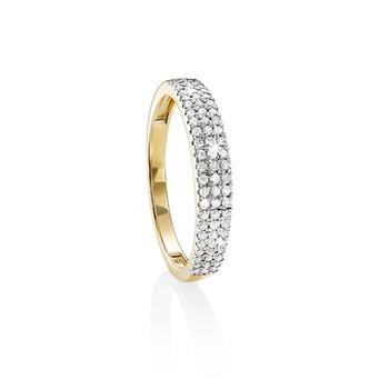 9ct YG 0.33ct TDW Diamond Band Ring CH15502