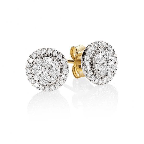 9ct YG TDW 0.50ct Diamond Earrings CH15517