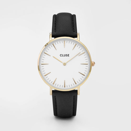 Cluse Boho Chic Gold White/Black Watch CL18406