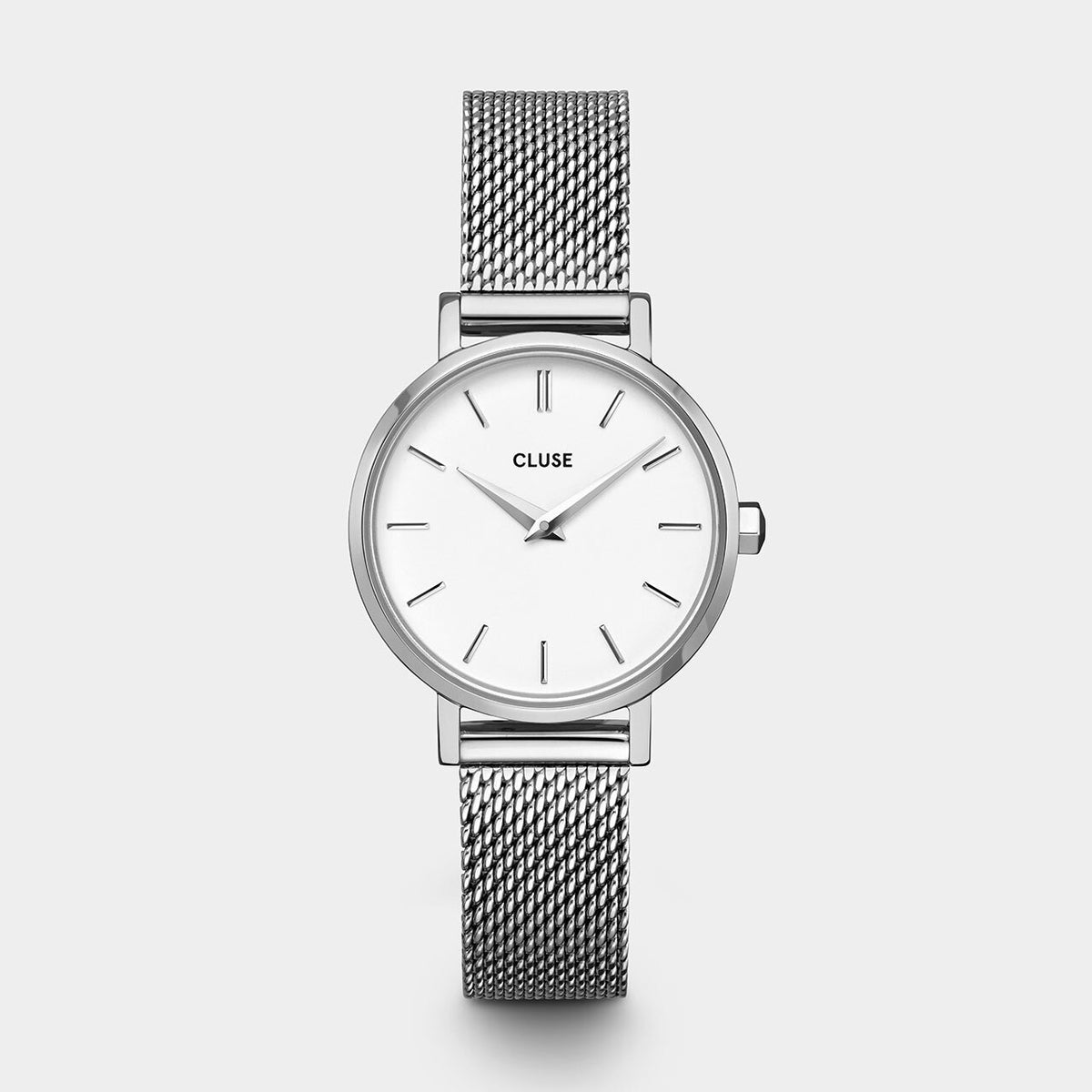 Cluse Boho Chic Petite Mesh Silver / White CW0101211007