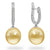 18k 10-11mm Gold South Sea Pearl Drop Earrings