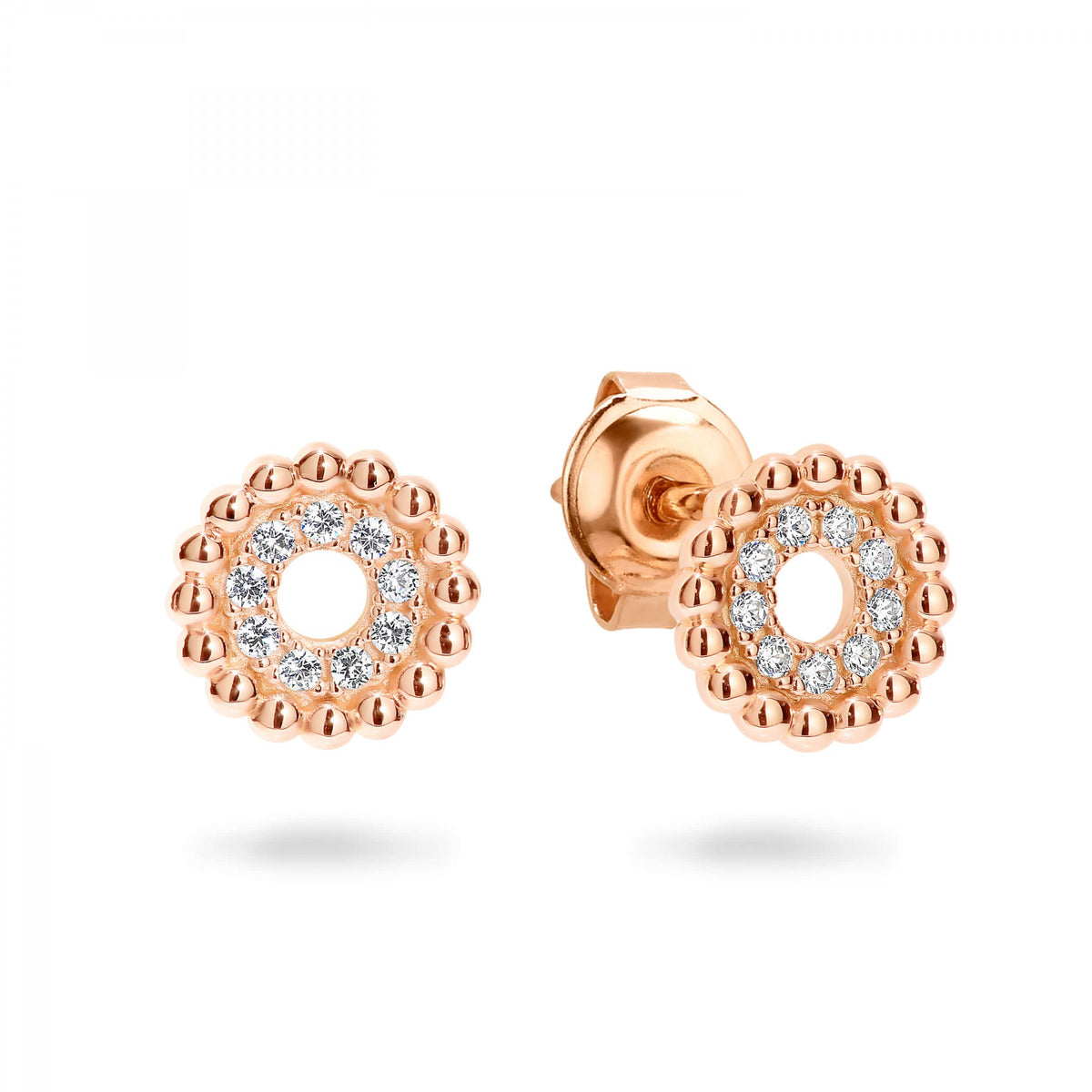 GEORGINI ARIES ROSE GOLD EARRING E744RG