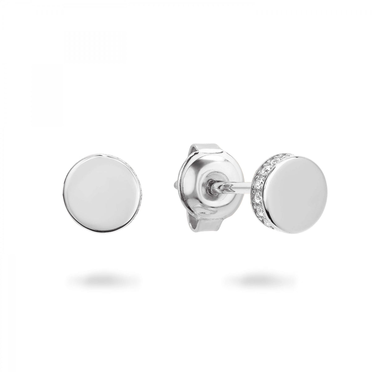 GEORGINI MICRO RHODIUM EARRING E747W