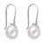 Oval Freshwater Cultured Pearl Earwires EW380