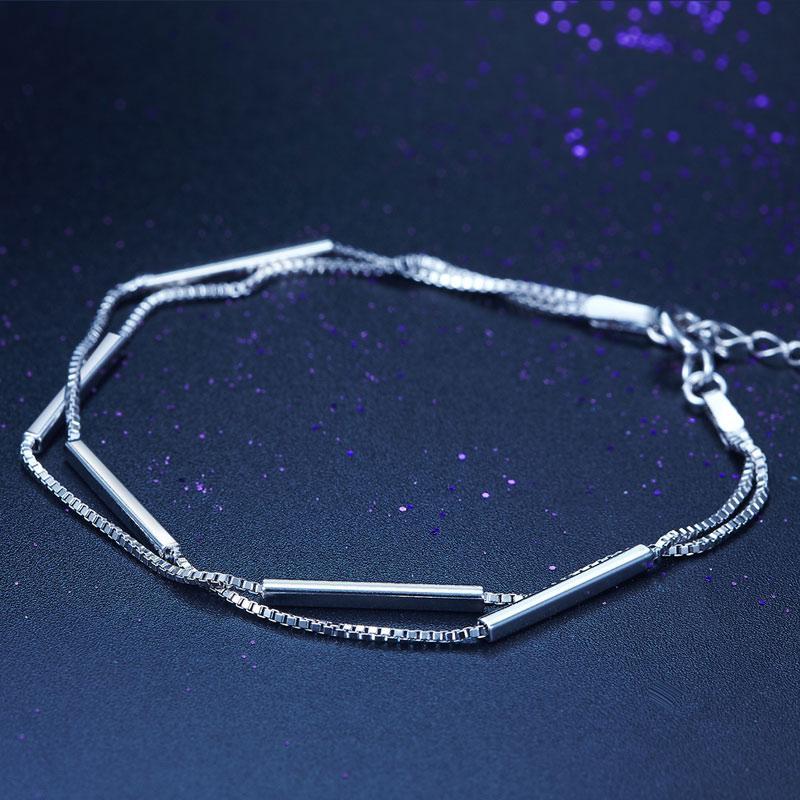 Solid 925 Sterling Silver Bracelet Dangle MXFB8020