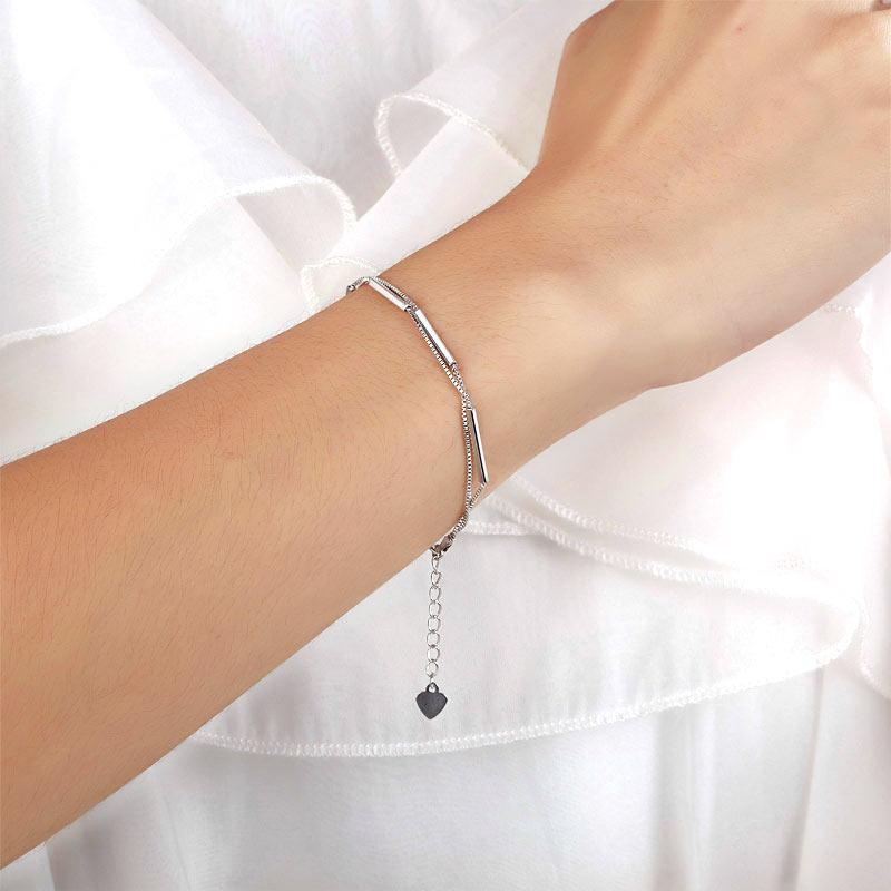 Solid 925 Sterling Silver Bracelet Dangle MXFB8020