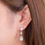925 Sterling Silver Dangle Bridal Earrings 3.5 Carat MXFE8124