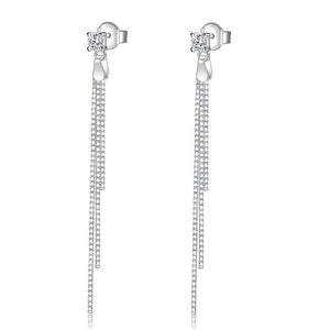 Drop Dangle Solid 925 Sterling Silver Earrings MXFE8135