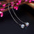 Austrian Crystal Dangle Drop Line 925 Sterling Silver Earrings MXFE8142