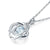 Dancing Stone Pendant Necklace Solid 925 Sterling Silver MXFN8046