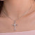Dancing Stone Heart Cross Pendant Necklace 925 Sterling Silver MXFN8049