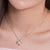 Dancing Stone Geometric Shape Pendant Necklace 925 Sterling Silver MXFN8050