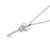 Love Heart Crown Key 925 Sterling Silver Pendant Necklace Created Zirconia Jewelry 1.25 Carat MXFN8085