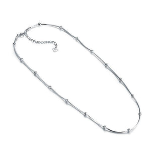 Solid 925 Sterling Silver Chain Necklace Stylish Jewelry MXN8094