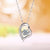 0.5 Carat Moissanite Diamond Dancing Stone Heart Necklace 925 Sterling Silver MXFN8135