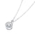 1 Carat Moissanite Diamond Dancing Stone Necklace 925 Sterling Silver MXFN8137