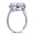 Solid 925 Sterling Silver Luxury Engagement Ring 6 Ct Cushion Created Diamante Jewelry MXFR8149