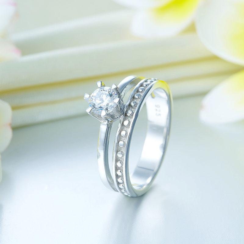 Solid 925 Sterling Silver Ring Fashion Party Jewelry MXFR8290