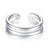 Kids Girls Solid 925 Sterling Silver Ring Band Children Jewelry Adjustable MXFR8295