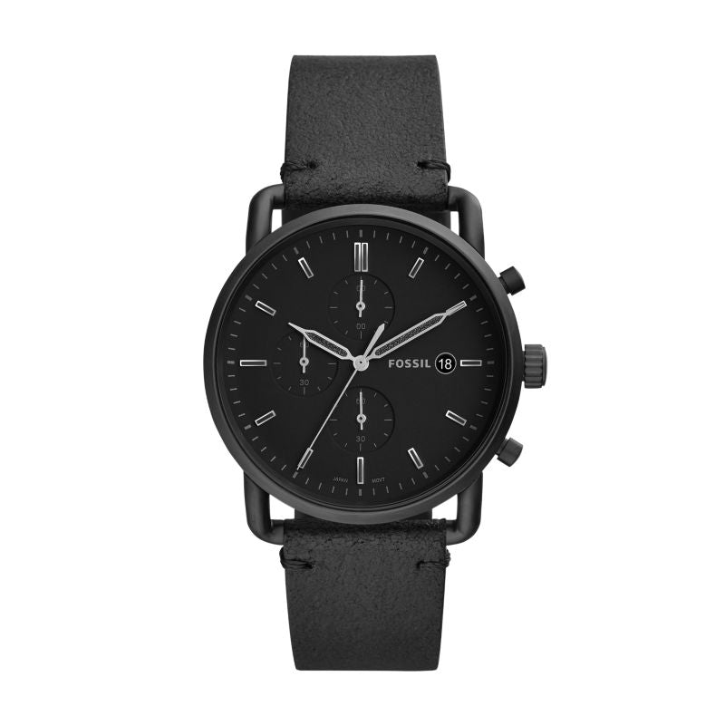 FOSSIL Commuter Chronograph Black Mens Watch FS5504