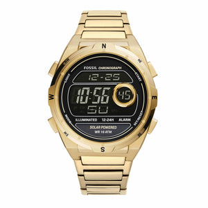 Fossil Everett Gold-Tone Digital Watch FS5862