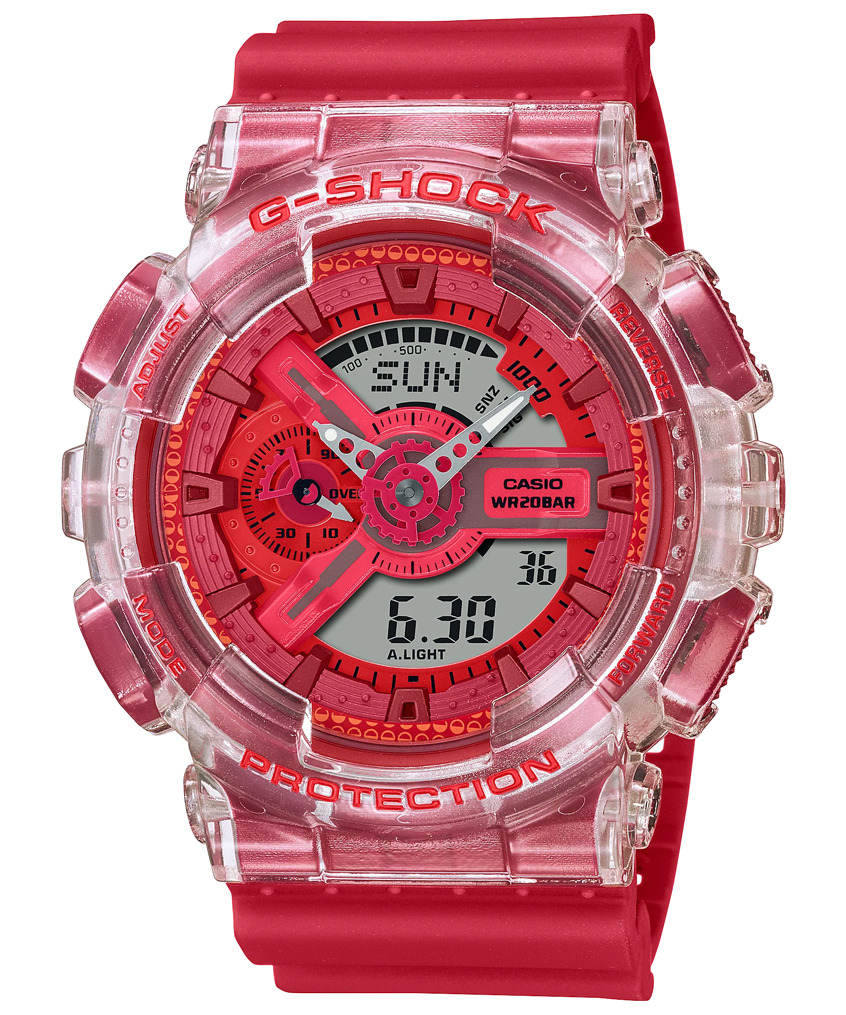 G shock red colour watch sales