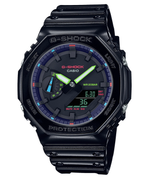 CASIO G-Shock DUO Gamer's RGB Collection Carbon Core GA2100RGB-1A