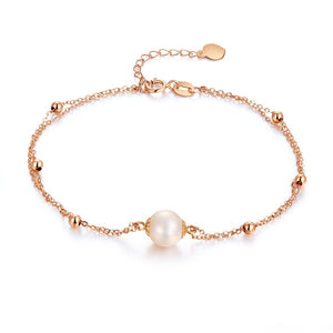 18K/ 750 Rose Gold Pearl Bracelet MKB7001