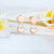 Solid 18K/750 Rose Gold Dangle Heart Earrings