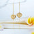 Solid 9K/375 Yellow Gold Long Line Heart Dangle Earrings