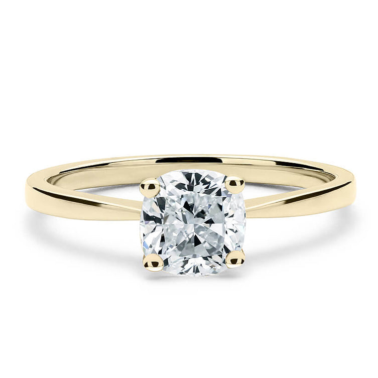 18CT White/Rose/Yellow Gold Cushion Cut Mount