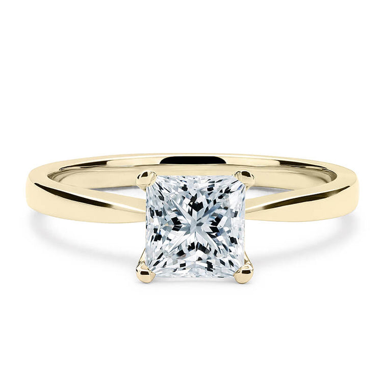 18CT White/Rose/Yellow Gold Princess Cut Diamond Mount