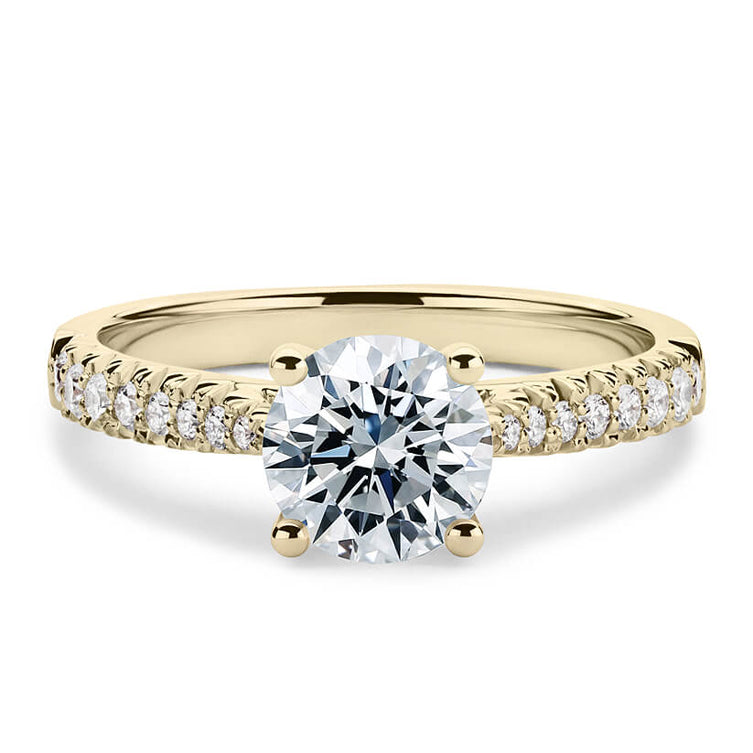 18CT White/Rose/Yellow Gold Brilliant Cut Semi Mount