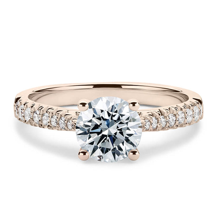 18CT White/Rose/Yellow Gold Brilliant Cut Semi Mount