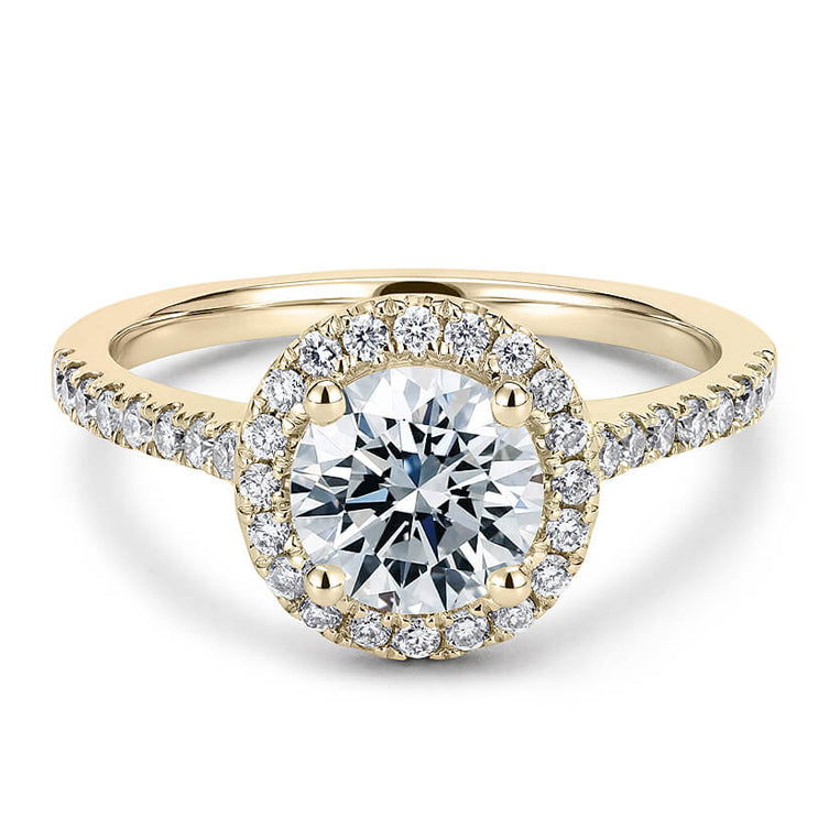 18CT White/Yellow/Rose Gold Brilliant Cut Halo Semi Diamond Mount