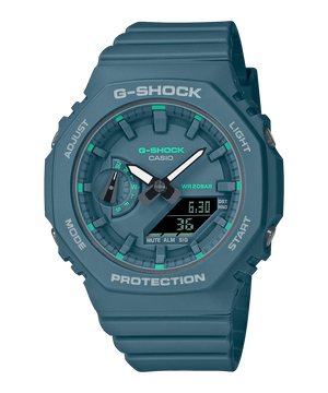 CASIO G-Shock Ladies DUO Green Accent Carbon Core GMAS2100GA-3A