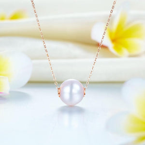 18K/ 750 Rose Gold Pearls Necklace MKN7072