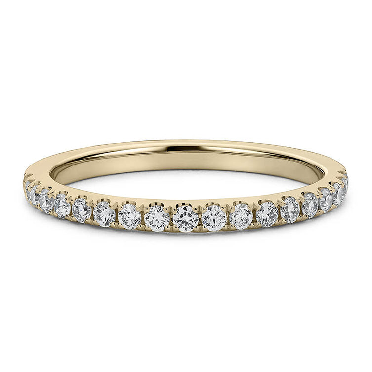 18CT White/Rose/Yellow Gold halo eternity band gold ring