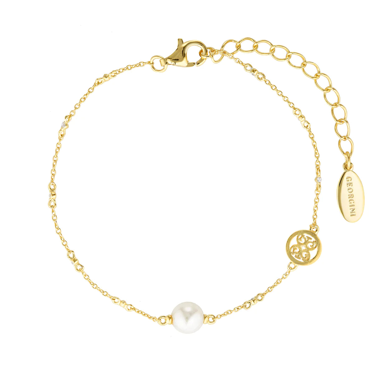 GEORGINI Red Carpet Globe Pearl Bracelet Gold IB195G